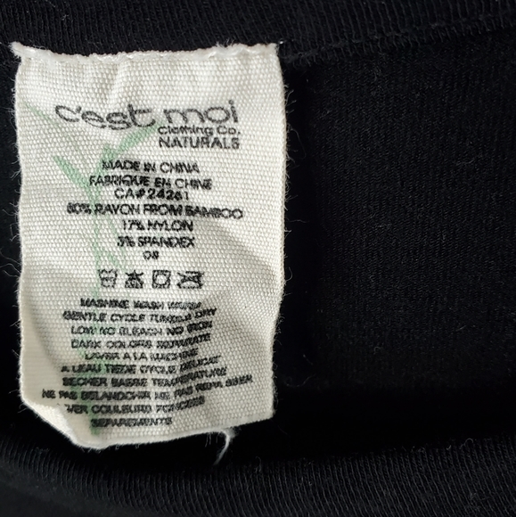 Crop bamboo tshirt - Picture 2 of 2